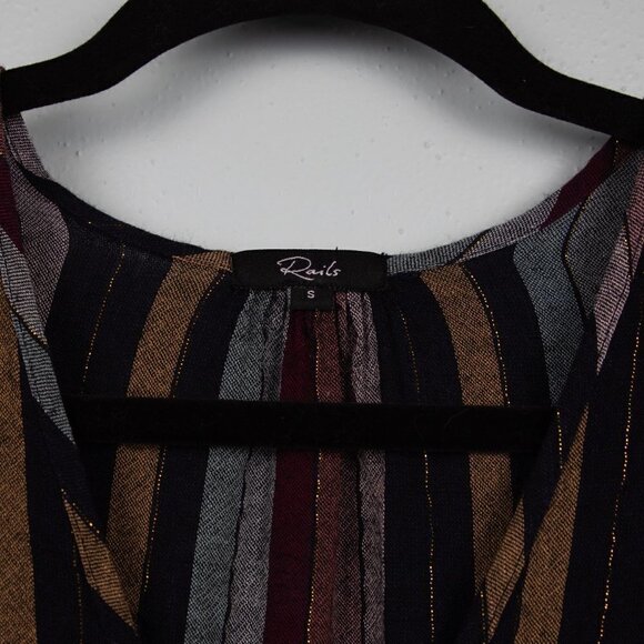 Rails Beaux Varadero Stripe button down top-S - Picture 2 of 4